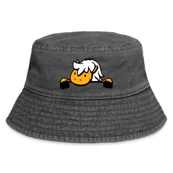 Pferd hinter Zaun versteckt Mauer Stalltür Pony - Vintage Bucket Hat - Vintage Schwarz - Vorne