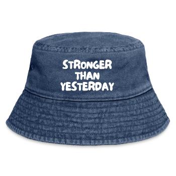 Stärker als gestern - Vintage Bucket Hat - Vintage Denim - Vorne