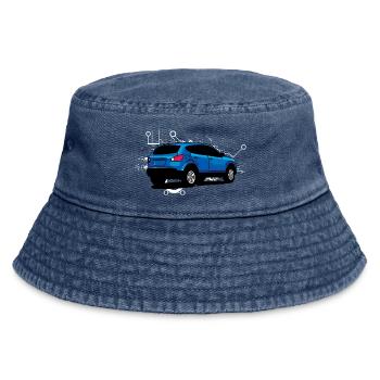 croisement BLue - Bob vintage - vintage bleu jeans - Devant