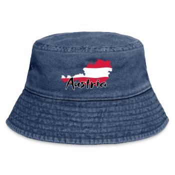 Austria - Vintage Bucket Hat - vintage denim - Front