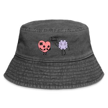 Learn Heart - Vintage Bucket Hat - vintage black - Front