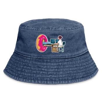 Radiologie Manipulatorin Scanner Donut Radiologie - Vintage Bucket Hat - Vintage Denim - Vorne