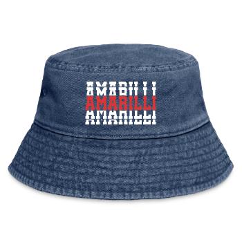 t-shirt amarilli t-shirt gift stacked text - Vintage Bucket Hat - vintage denim - Front