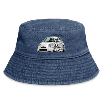 "NewLuigi" 500er ComicArt ReinholdDisegno - Vintage Bucket Hat - Vintage Denim - Vorne