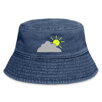 Lightly clouded - Vintage Bucket Hat - Vintage Denim - Vorne
