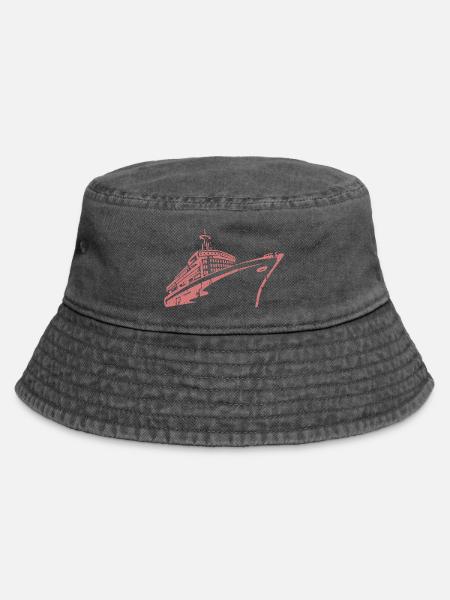 Kreuzfahrtschiff Kreuzfahrt Schiff Luxus - Vintage Bucket Hat - Vintage Schwarz
