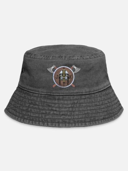 VIKING HELM - Vintage Bucket Hat - Vintage Schwarz