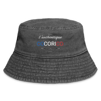 Cocorico – Design Français Minimaliste - Bob vintage - noir vintage - Devant