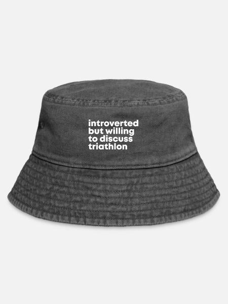 Triathlon-Triathlon-Triathlon - Vintage Bucket Hat - Vintage Schwarz