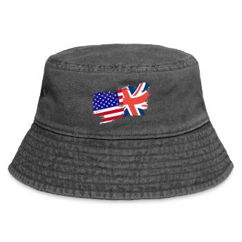American Brithish Root - Vintage Bucket Hat - vintage black - Front