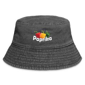 PAPRIKA - Vintage Bucket Hat - Vintage Schwarz - Vorne