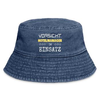 Berufung Hotelmanager - Vintage Bucket Hat - Vintage Denim - Vorne