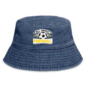 All about football - Vintage Bucket Hat - vintage denim - Front