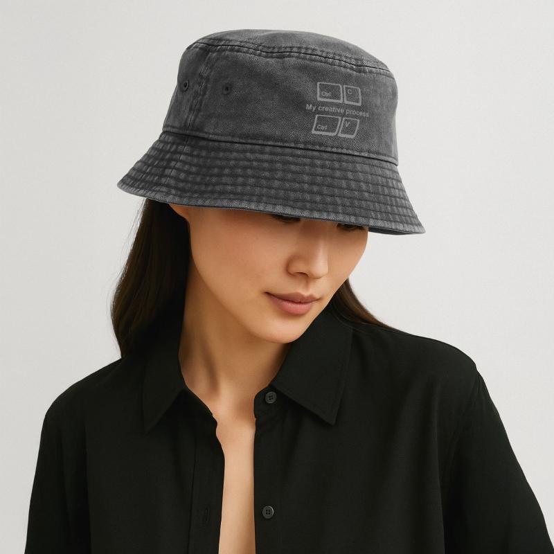 Copy Paste Shirt – Funny Coder & Designer Tee Vintage Bucket Hat