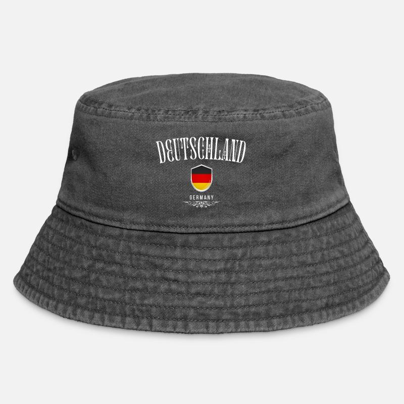 Deutscher Stolz, minimalistisches, elegantes Design - Vintage Bucket Hat - Vintage Schwarz