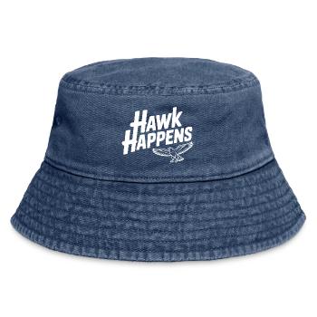 Hawk Happens - Vintage Bucket Hat - vintage denim - Front