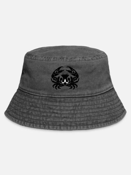 Stammes-Krabben 1 - Vintage Bucket Hat - Vintage Schwarz