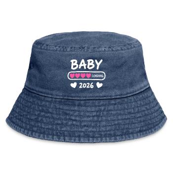 Baby Loading 2026 Parents enceintes - Bob vintage - vintage bleu jeans - Devant
