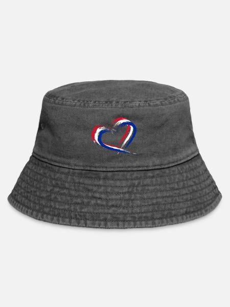 Kuba - Vintage Bucket Hat - Vintage Schwarz