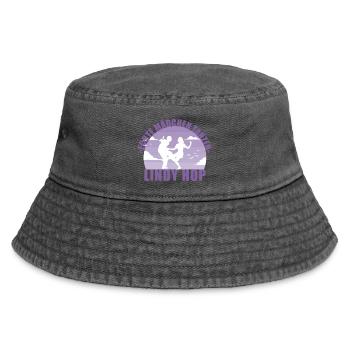 Echte Mädchen tanzen Lindy Hop Geschenk - Vintage Bucket Hat - Vintage Schwarz - Vorne