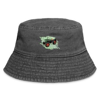 Traktor Favorit 1 - Vintage Bucket Hat - Vintage Schwarz - Vorne