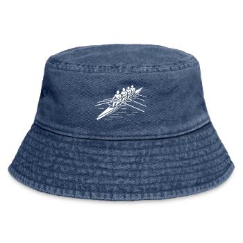 Rhythm at the helm - Vintage Bucket Hat - vintage denim - Front