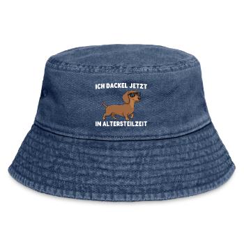Early retirement I am now in partial retirement - Vintage Bucket Hat - vintage denim - Front