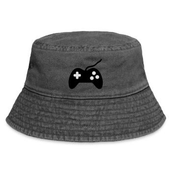 controller symbol - Vintage Bucket Hat - Vintage Schwarz - Vorne