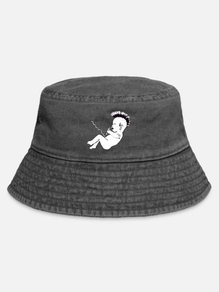 Punks not dead - Vintage Bucket Hat - Vintage Schwarz