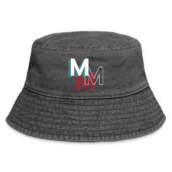 M Lettering Gifts - Vintage Bucket Hat - Vintage Schwarz - Vorne