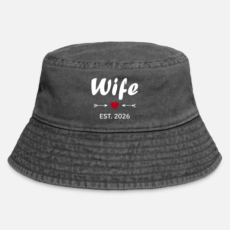 La moglie è il 2026 - Cappello da pescatore vintage - nero antico