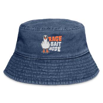 Rage Bait Fashion Seagull Bird Nasty Funny Provocation - Vintage Bucket Hat - vintage denim - Front