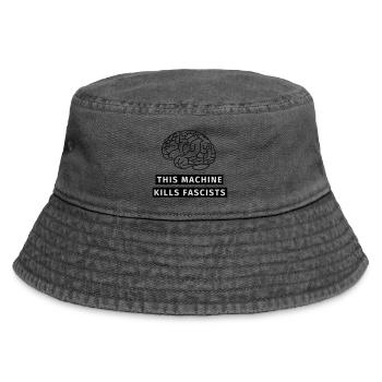 This machine kills fascists - Bob vintage - noir vintage - Devant