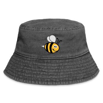 Bienchen 3C - Vintage Bucket Hat - Vintage Schwarz - Vorne