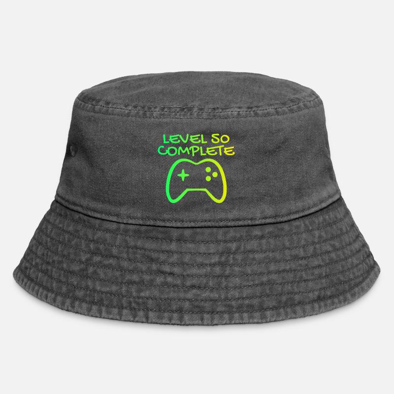 50. Geburtstag Level 50 Complete - Vintage Bucket Hat - Vintage Schwarz