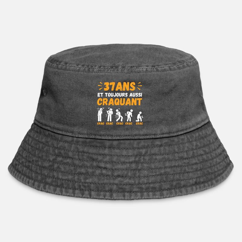 37 Ans Toujours Aussi Craquant Humour Crac - Bob vintage - noir vintage