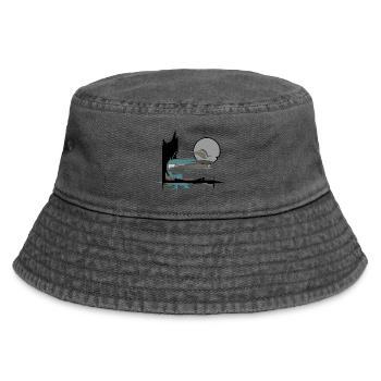 Urban Car Illustration Street Art Design - Vintage Bucket Hat - vintage black - Front
