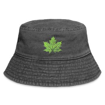 Feuille d’érable - VERT - Naturel / Design forestier - Bob vintage - noir vintage - Devant