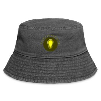 leuchtet im Dunkeln electro Strom Problem - Vintage Bucket Hat - Vintage Schwarz - Vorne