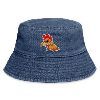 Huhn Kopf - Vintage Bucket Hat - Vintage Denim - Vorne