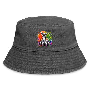 Lemur - Vintage Bucket Hat - vintage black - Front