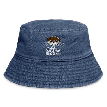 Otter Nonsense Lustig Wortspiel Otter Liebe Spruch - Vintage Bucket Hat - Vintage Denim - Vorne