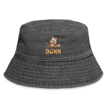 Eule Donn - Vintage Bucket Hat - Vintage Schwarz - Vorne