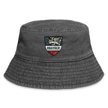 Rostock - Greif - Hanseatic City of Rostock - Vintage Bucket Hat - vintage black - Front