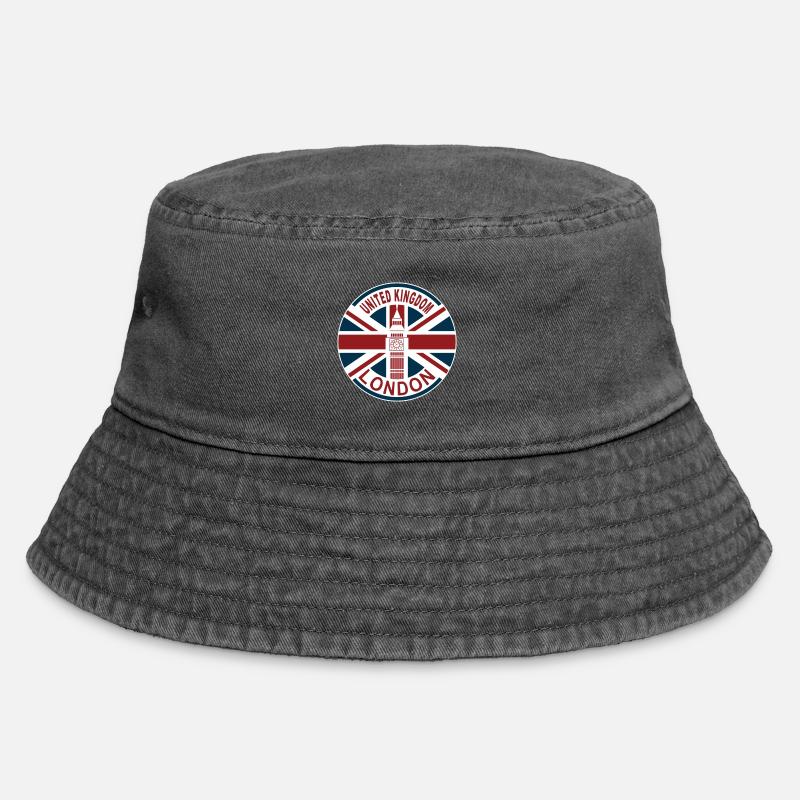 Londres Royaume-Uni Royaume-Uni Union Jack drapeau britannique - Bob vintage - noir vintage