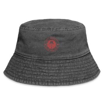 Eco-Friendly Tree Emblem Design - Vintage Bucket Hat - vintage black - Front