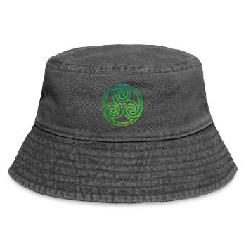 Celtic Knot - Vintage Bucket Hat - Vintage Schwarz - Vorne