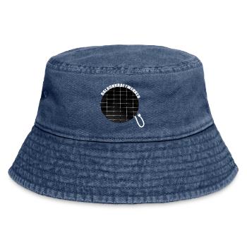 Balkonkraftwerker PV Anlage Stromerzeuger Umwelt - Vintage Bucket Hat - Vintage Denim - Vorne