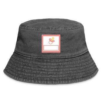 Personalize your own baby template - Vintage Bucket Hat - vintage black - Front