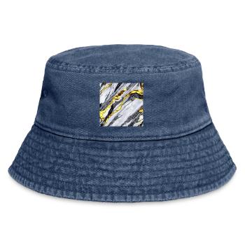 Marble gold structure - Vintage Bucket Hat - vintage denim - Front